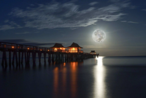 Naples Pier and Moon